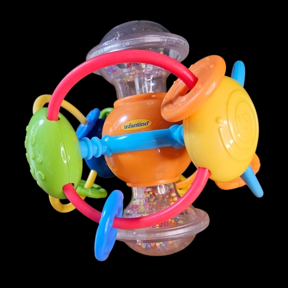 🔥4 for $20🔥 Infantino sensory rattle/activity ball/bead rattle - Picture 1 of 8